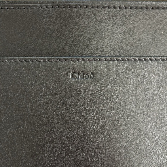 Chloe pink/black leather clutch leather Alice clutch - Picture 3 of 8